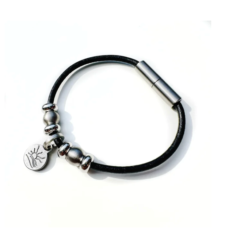 Deluxe Satin Naturist Symbol Charm Bracelet, Necklace, or Anklet