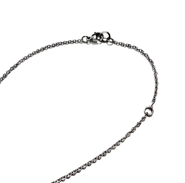 Polished Naturist Symbol Charm Chain Necklace