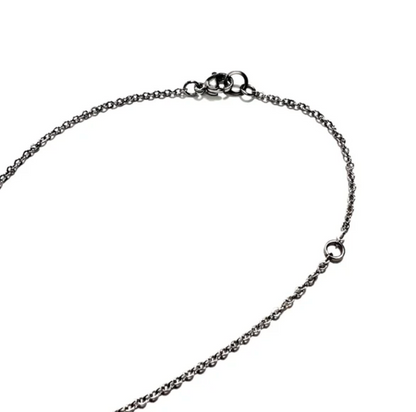 Satin Naturist Symbol Charm Chain Necklace