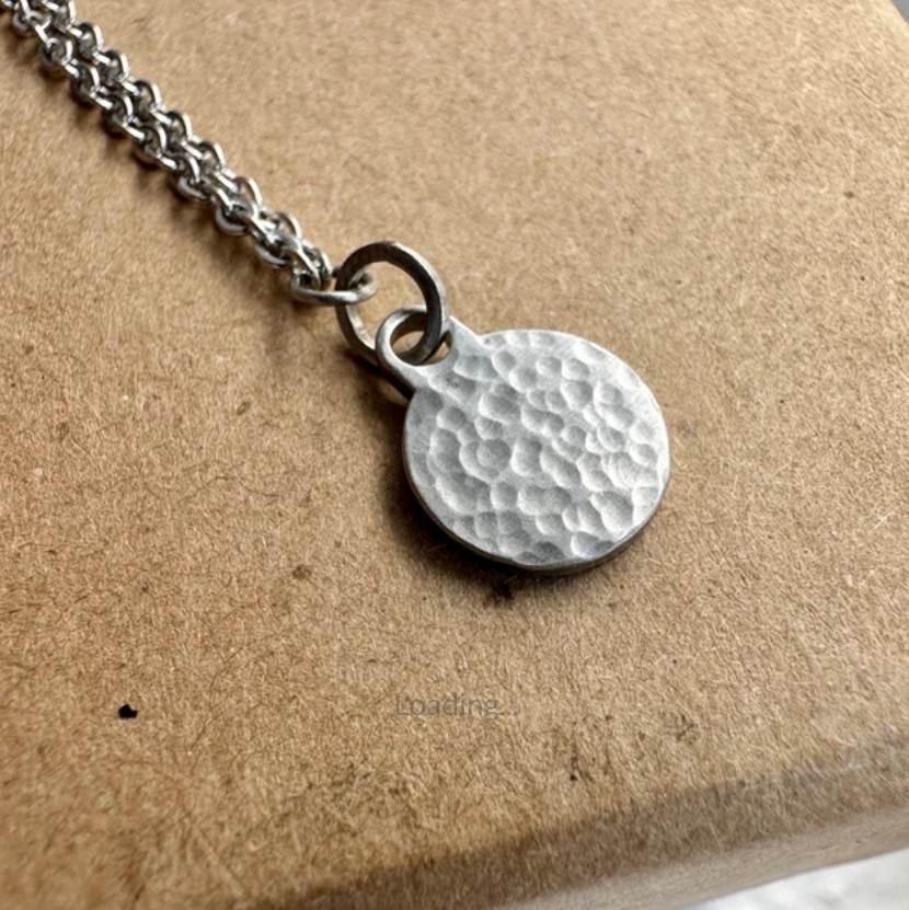 Satin Naturist Symbol Charm Chain Necklace