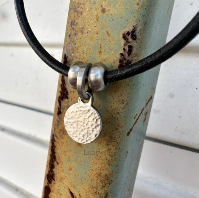 Satin Naturist Symbol Charm Bracelet, Necklace, or Anklet