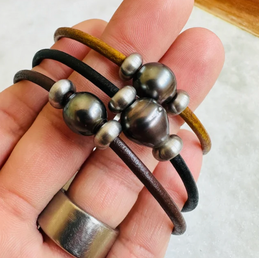Tahitian Pearl Bracelet or Anklet