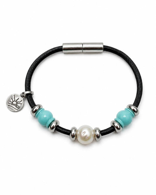 Pale Turquoise Perfectly Imperfect Pearl Naturist Bracelet