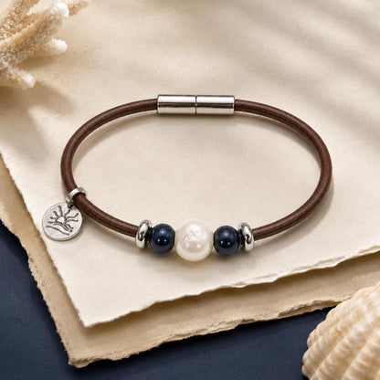 Denim Blue Perfectly Imperfect Pearl Naturist Bracelet