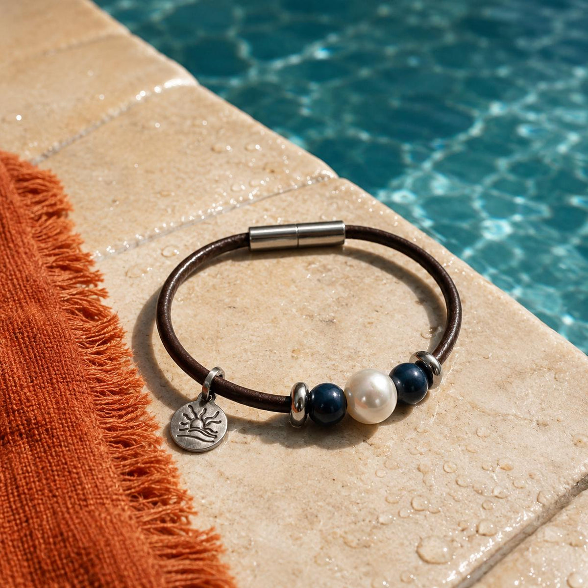 Denim Blue Perfectly Imperfect Pearl Naturist Bracelet