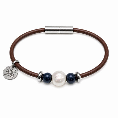 Denim Blue Perfectly Imperfect Pearl Naturist Bracelet